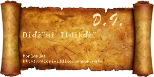 Diósi Ildikó névjegykártya
